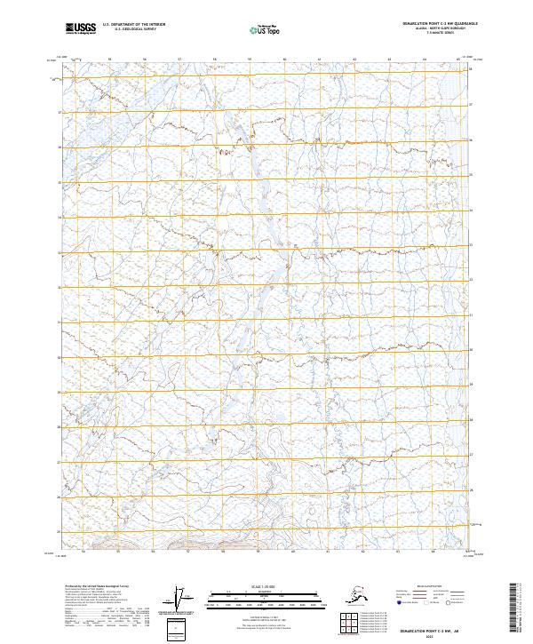 Demarcation Point C-2 NW, AK — USGS 7.5-minute topo (2023)