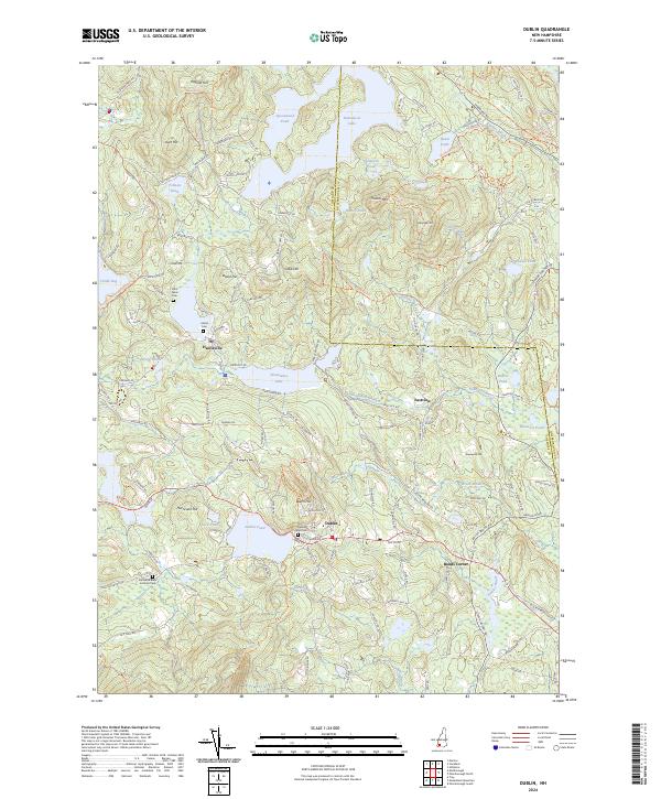 Dublin, NH — USGS 7.5-minute topo (2024)