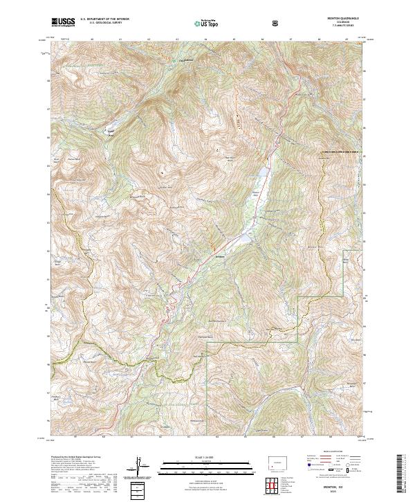 Ironton, CO — USGS 7.5-minute topo (2023)