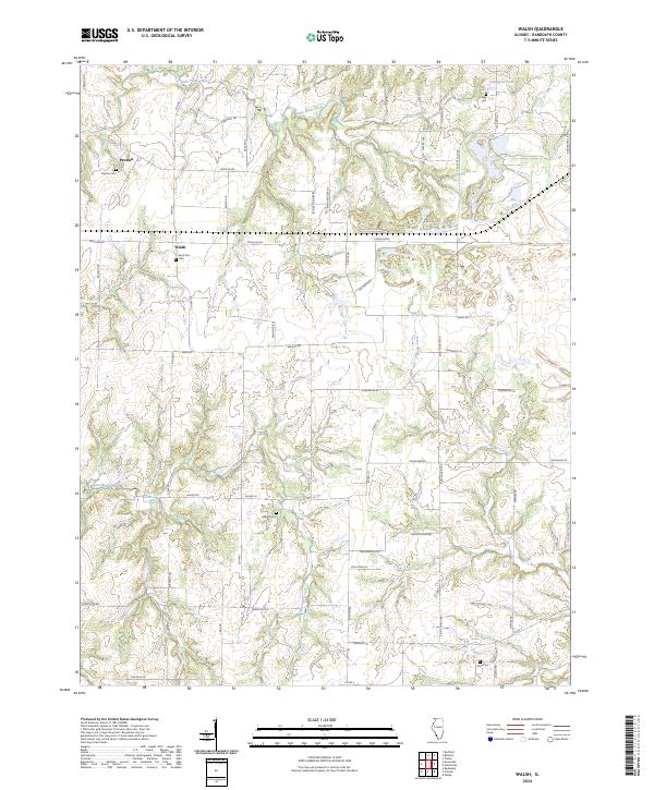 Walsh, IL — USGS 7.5-minute topo (2024)