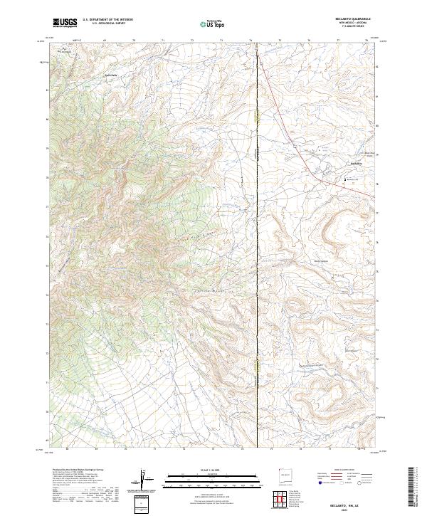 Beclabito, NM-AZ — USGS 7.5-minute topo (2023)