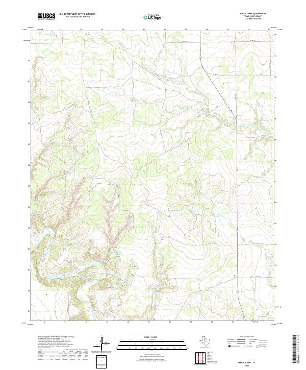 White Camp, TX — USGS 7.5-minute topo (2022)