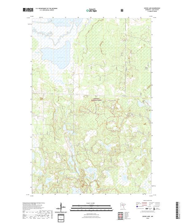 Goose Lake, MN — USGS 7.5-minute topo (2022)