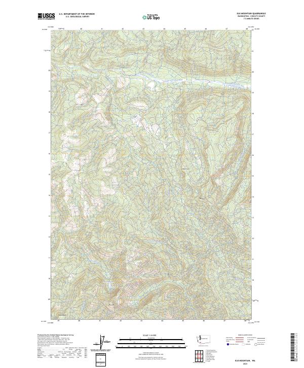 Elk Mountain, WA — USGS 7.5-minute topo (2023)