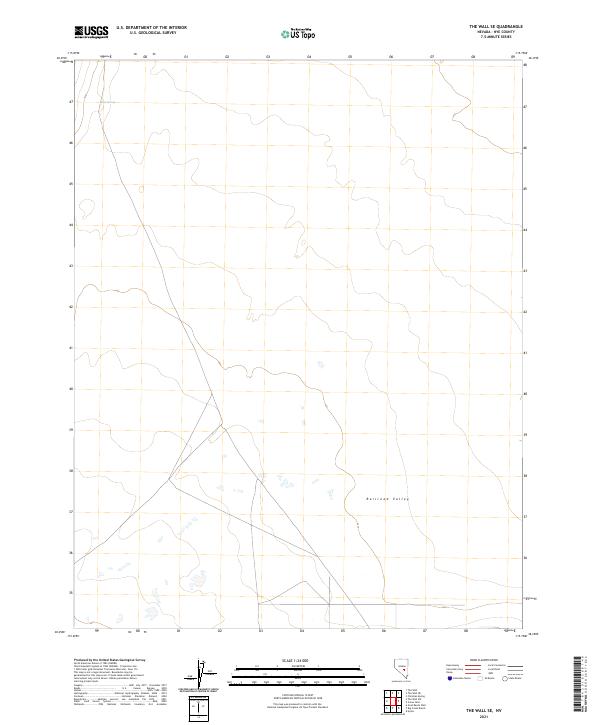 The Wall SE, NV — USGS 7.5-minute topo (2021)
