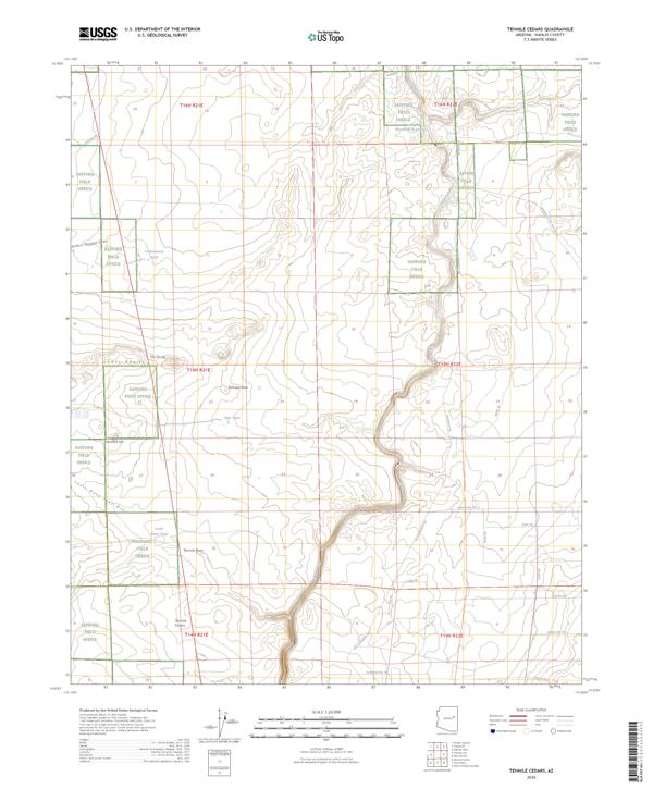 Tenmile Cedars, AZ — USGS 7.5-minute topo (2026)
