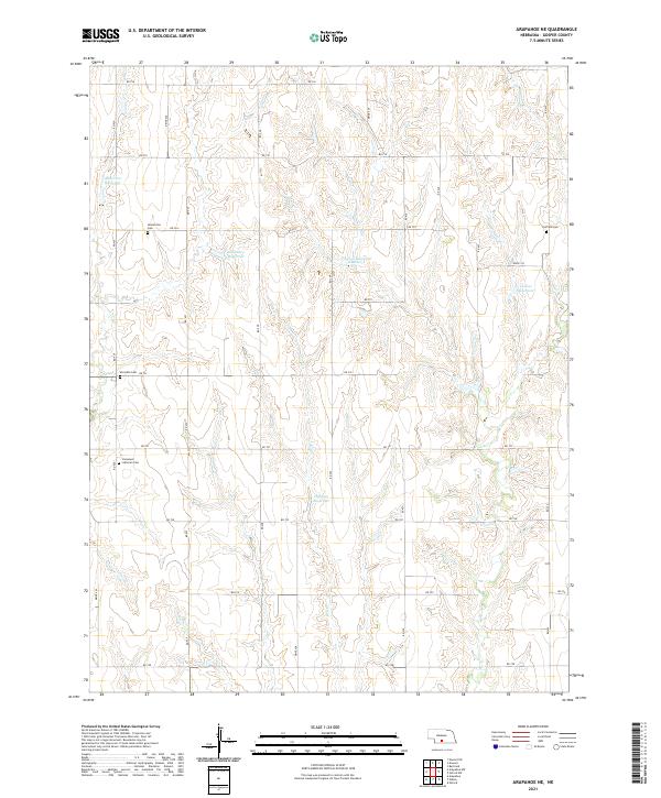 Arapahoe NE, NE — USGS 7.5-minute topo (2021)