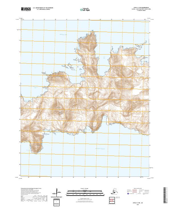 Atka C-3 SW, AK — USGS 7.5-minute topo (2021)