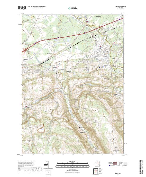 Oneida, NY — USGS 7.5-minute topo (2023)