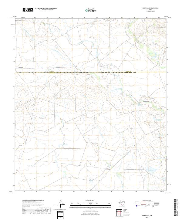 Goofy Lake, TX — USGS 7.5-minute topo (2022)