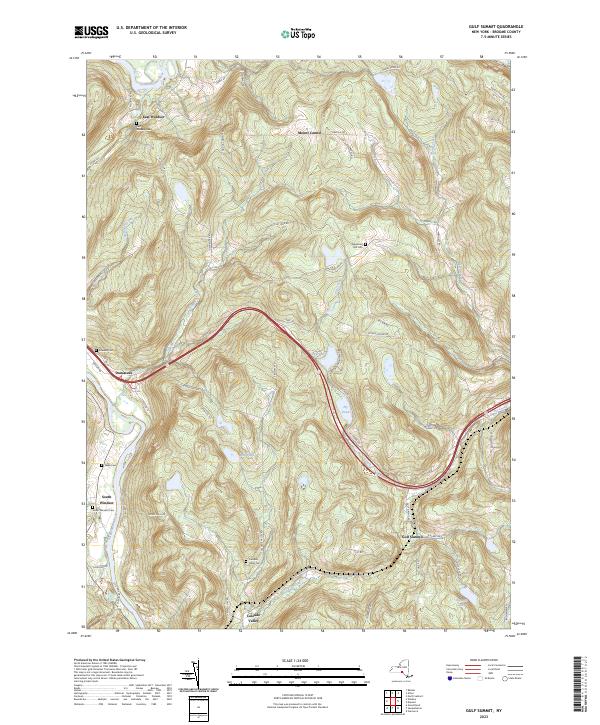 Gulf Summit, NY — USGS 7.5-minute topo (2023)
