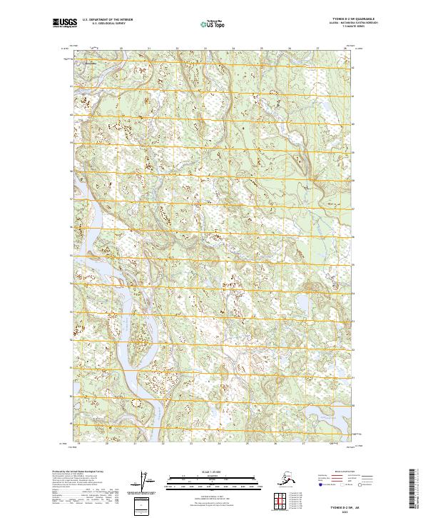 Tyonek D-2 SW, AK — USGS 7.5-minute topo (2023)