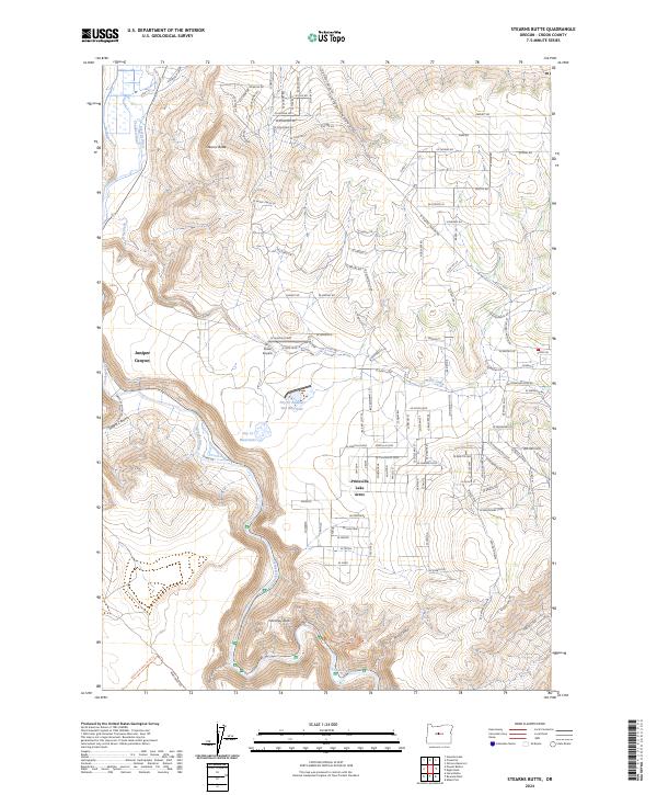 Stearns Butte, OR — USGS 7.5-minute topo (2024)