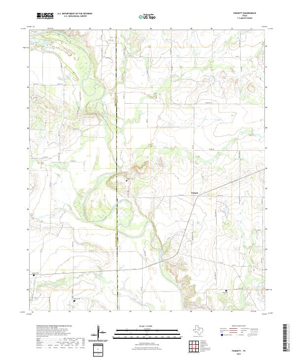 Padgett, TX — USGS 7.5-minute topo (2022)