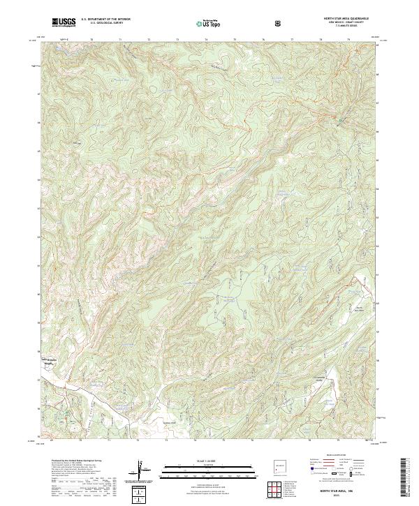North Star Mesa, NM — USGS 7.5-minute topo (2023)