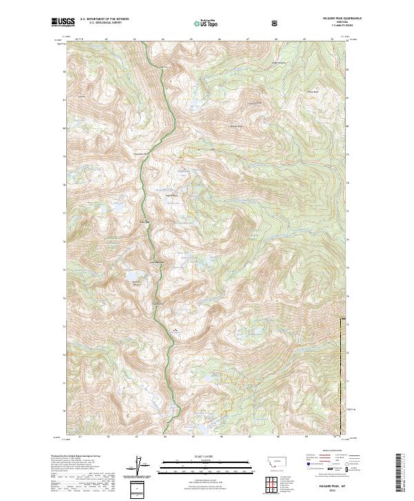 Hilgard Peak, MT — USGS 7.5-minute topo (2024)