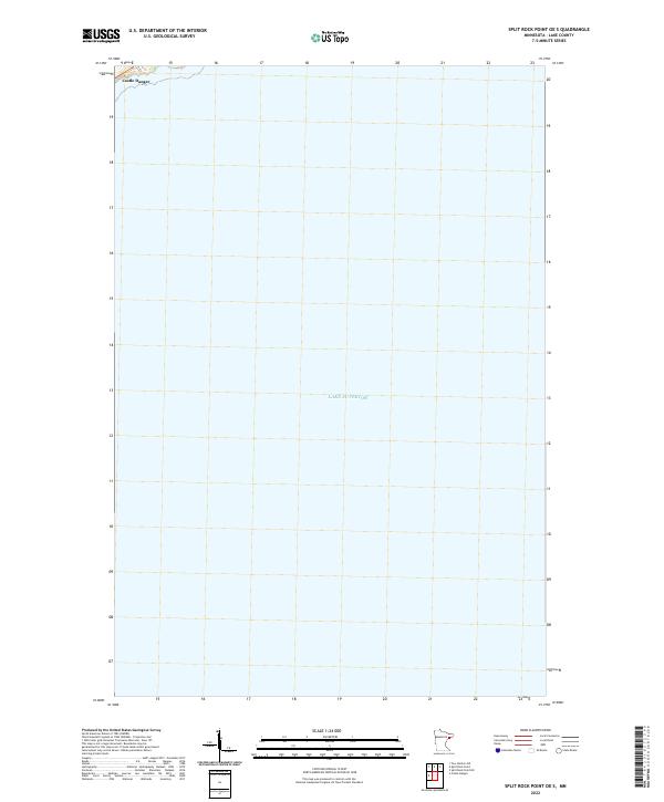 Split Rock Point OE S, MN — USGS 7.5-minute topo (2022)