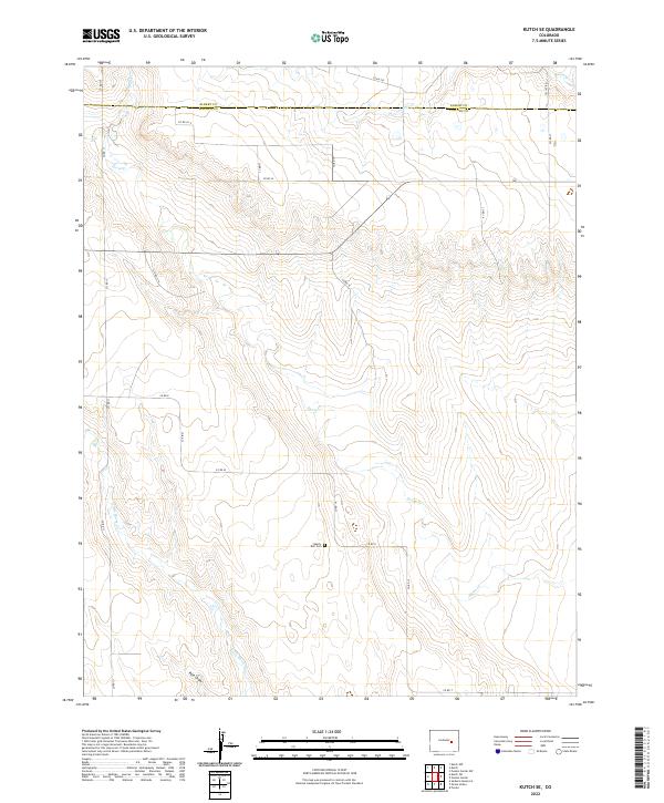 Kutch SE, CO — USGS 7.5-minute topo (2022)