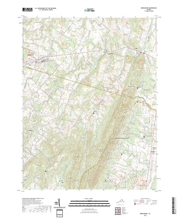 Middleburg, VA — USGS 7.5-minute topo (2022)