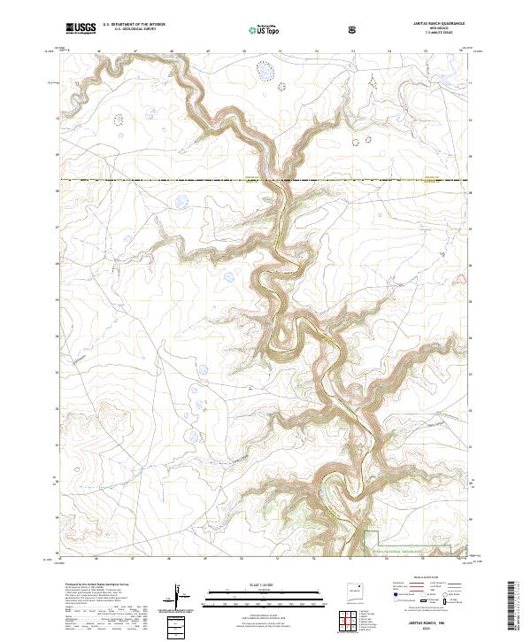 Jaritas Ranch, NM — USGS 7.5-minute topo (2023)