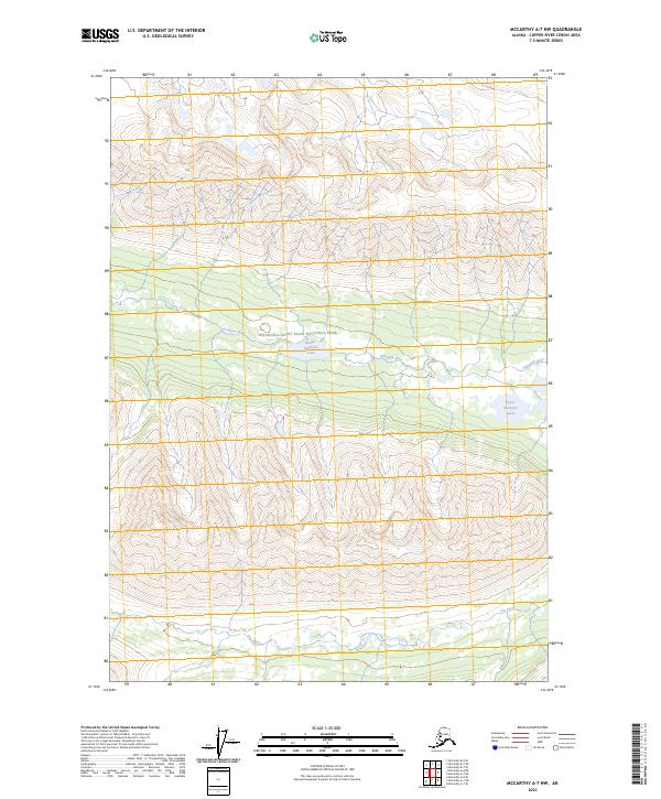 McCarthy A-7 NW, AK — USGS 7.5-minute topo (2023)
