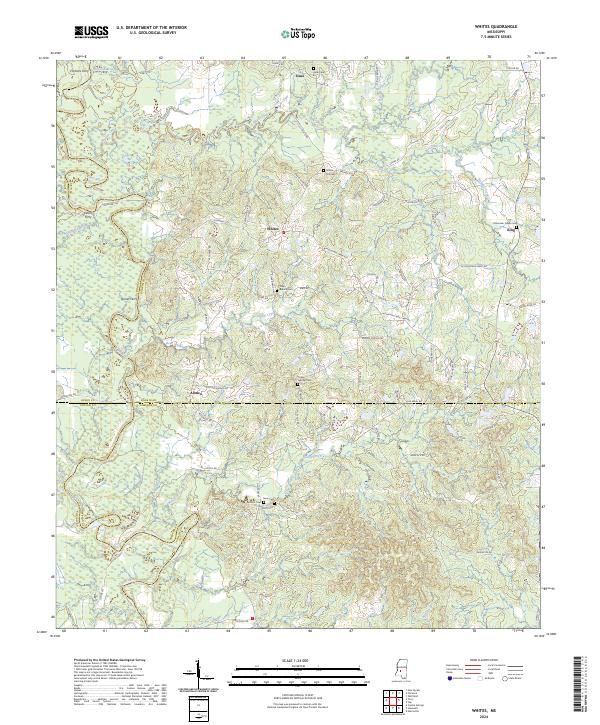 Whites, MS — USGS 7.5-minute topo (2024)
