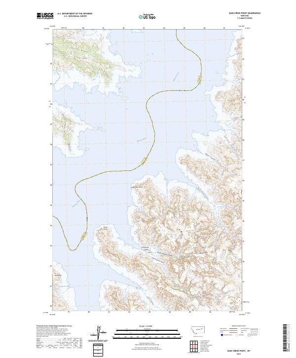 Sage Creek Point, MT — USGS 7.5-minute topo (2024)