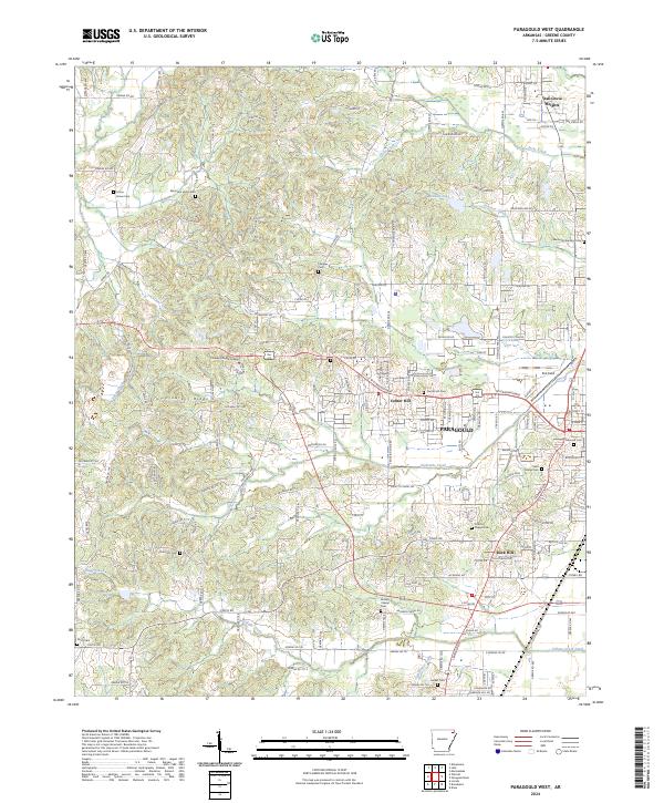 Paragould West, AR — USGS 7.5-minute topo (2024)