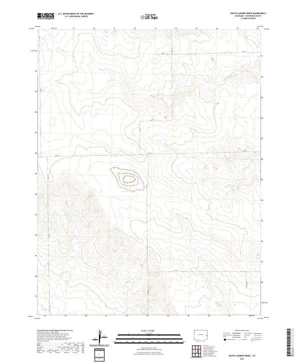 South Ladder Creek, CO — USGS 7.5-minute topo (2022)
