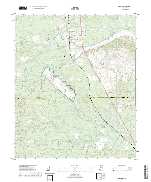 Shuqualak, MS — USGS 7.5-minute topo (2024)