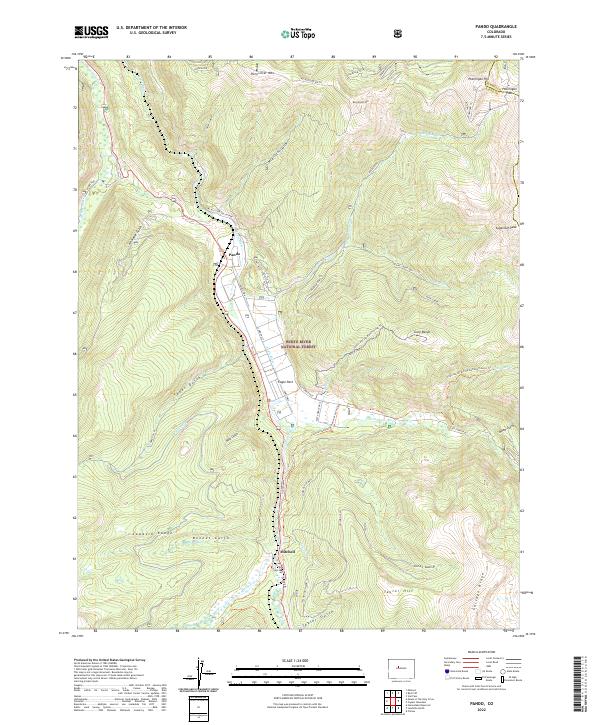 Pando, CO — USGS 7.5-minute topo (2022)