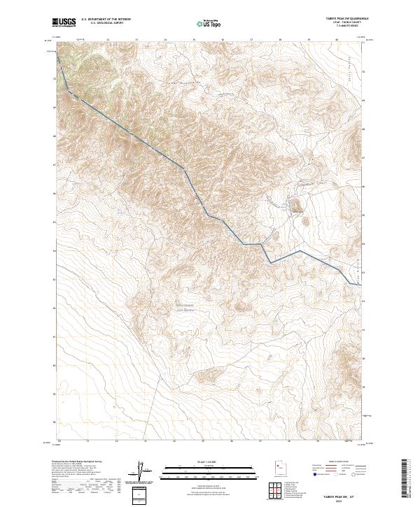 Tabbys Peak SW, UT — USGS 7.5-minute topo (2023)