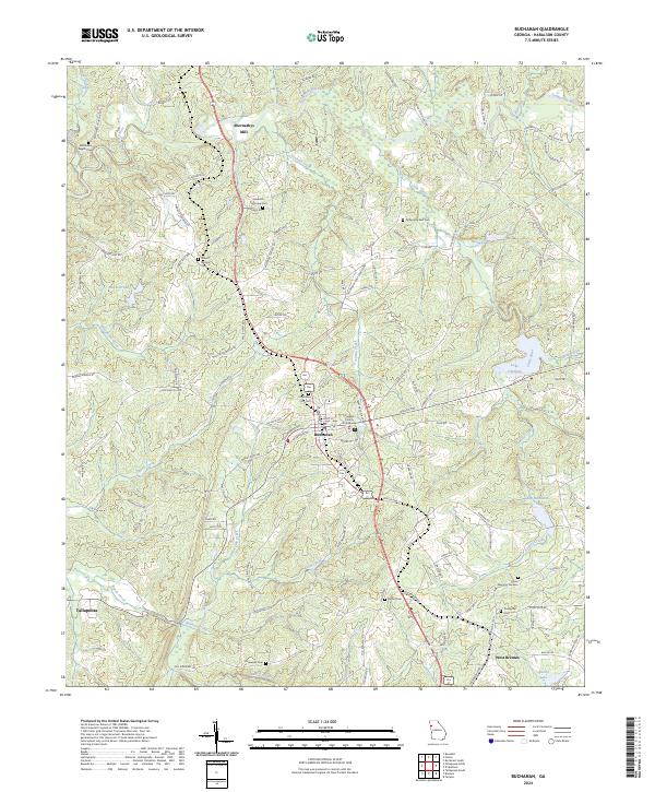 Buchanan, GA — USGS 7.5-minute topo (2024)