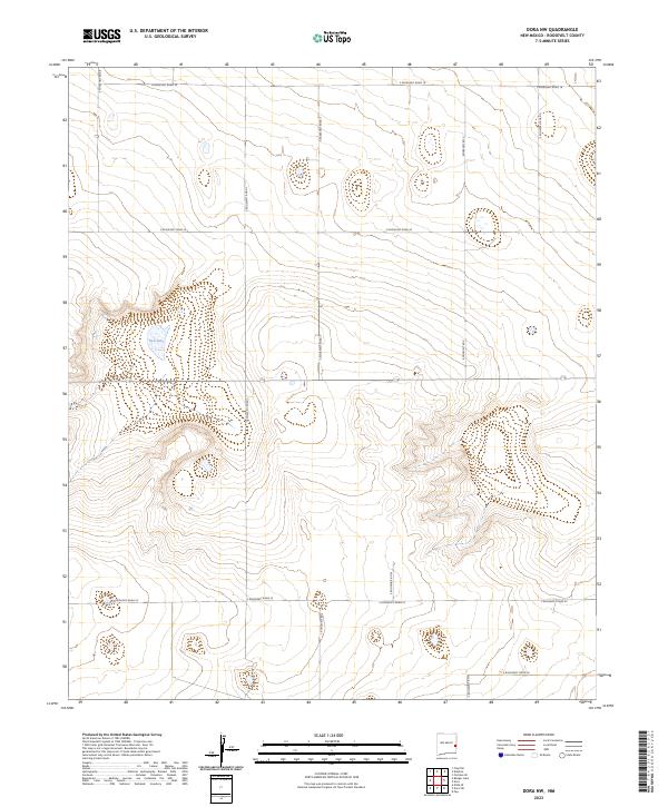 Dora NW, NM — USGS 7.5-minute topo (2023)