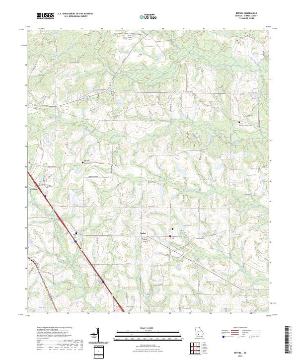 Bethel, GA — USGS 7.5-minute topo (2024)