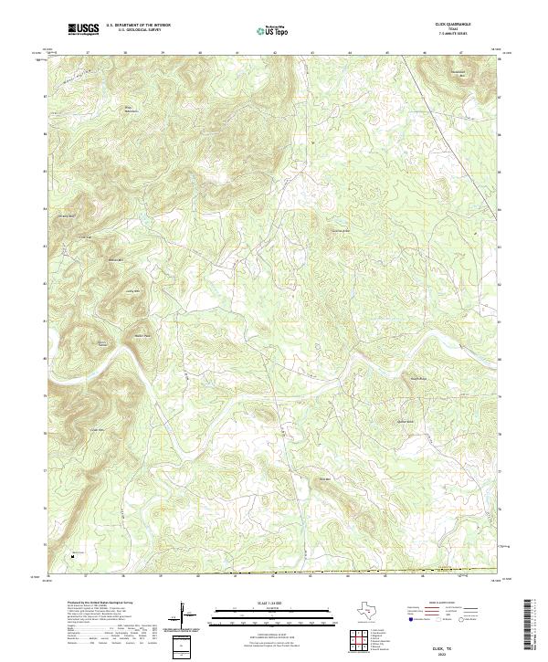 Click, TX — USGS 7.5-minute topo (2022)