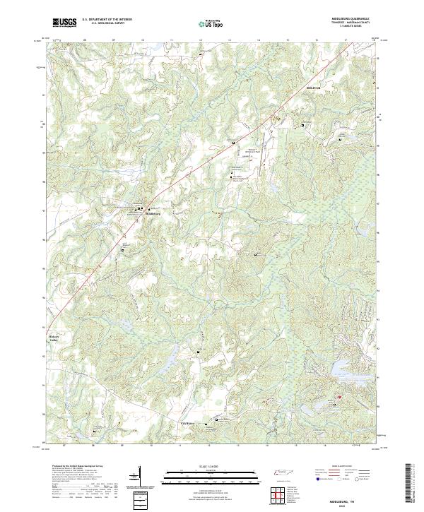 Middleburg, TN — USGS 7.5-minute topo (2022)