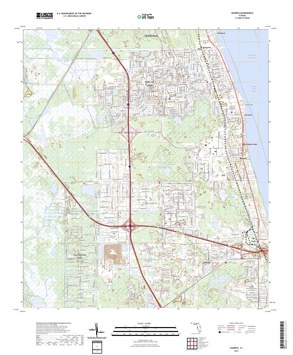 Sharpes, FL — USGS 7.5-minute topo (2024)