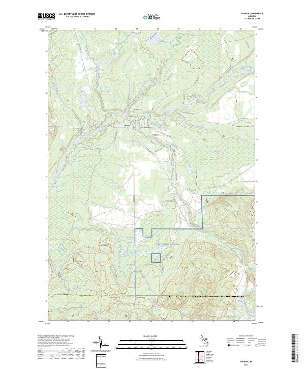 Sharon, MI — USGS 7.5-minute topo (2023)