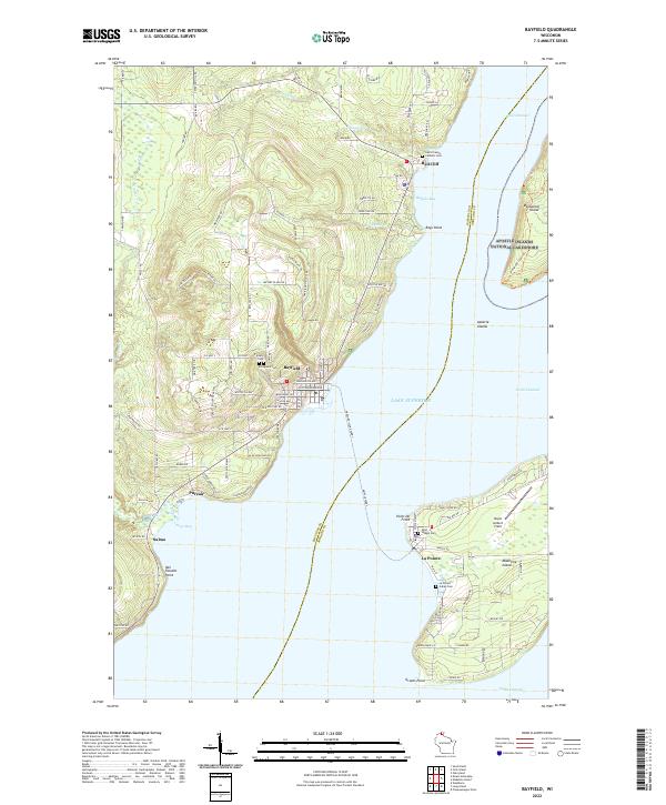 Bayfield, WI — USGS 7.5-minute topo (2022)