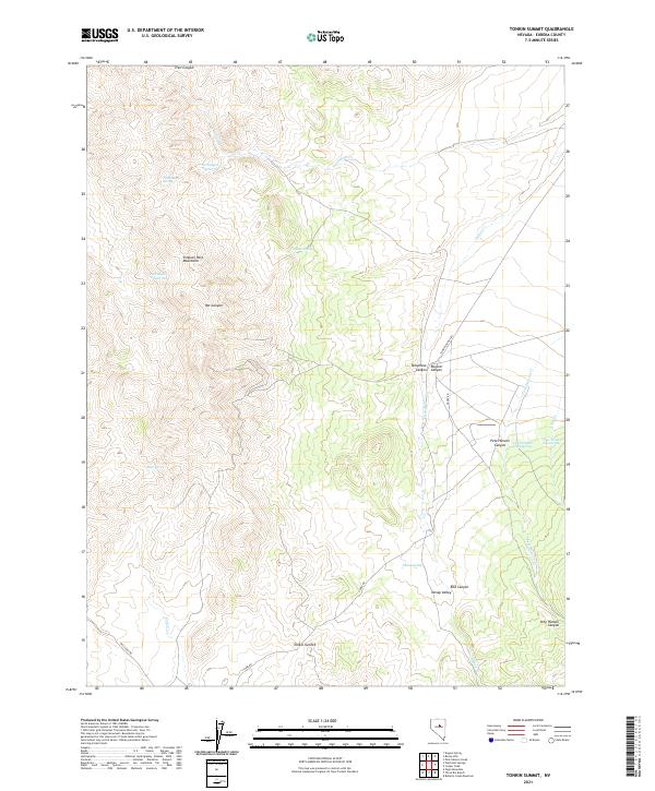 Tonkin Summit, NV — USGS 7.5-minute topo (2021)