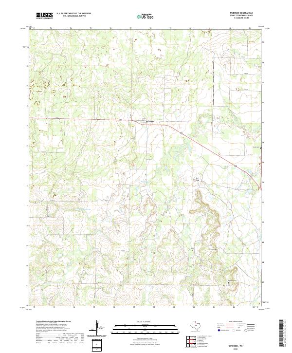 Swenson, TX — USGS 7.5-minute topo (2022)