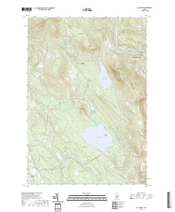 Ellis Pond, ME — USGS 7.5-minute topo (2024)