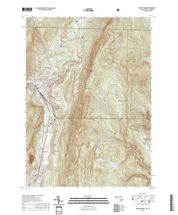 North Adams, MA-VT — USGS 7.5-minute topo (2024)