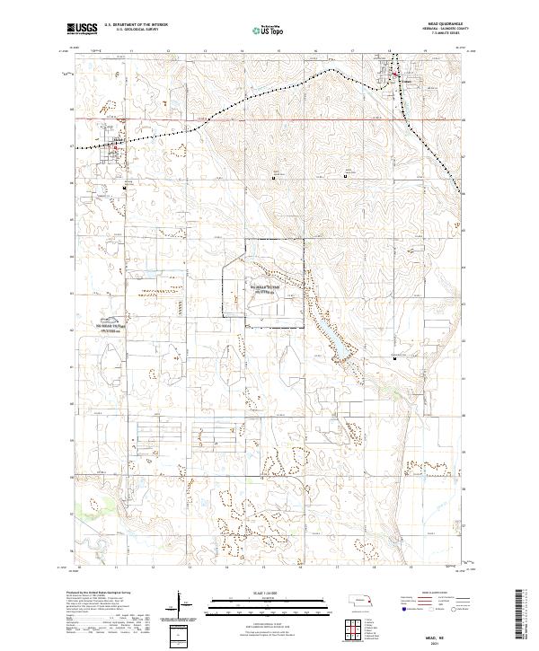 Mead, NE — USGS 7.5-minute topo (2021)