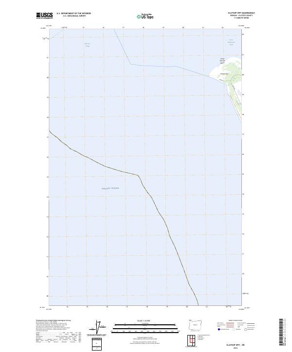 Clatsop Spit, OR — USGS 7.5-minute topo (2024)