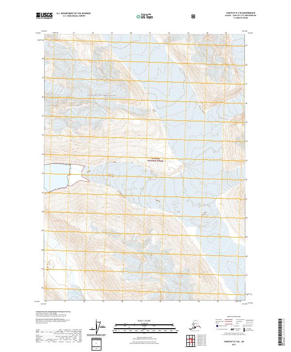 Yakutat D-3 SE, AK — USGS 7.5-minute topo (2021)