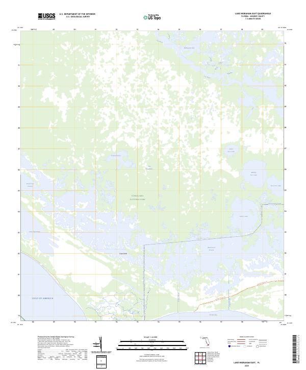 Lake Ingraham East, FL — USGS 7.5-minute topo (2025)