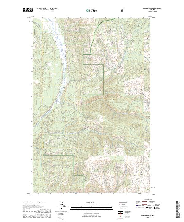 Shroder Creek, MT — USGS 7.5-minute topo (2024)