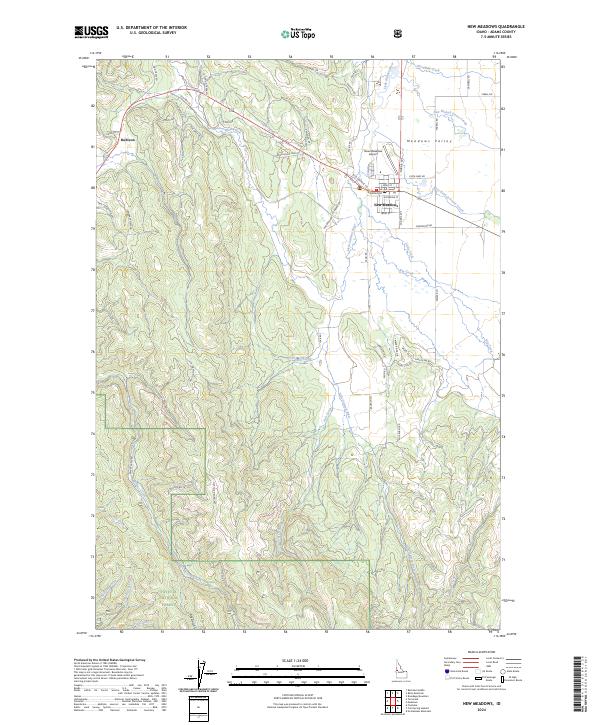 New Meadows, ID — USGS 7.5-minute topo (2024)